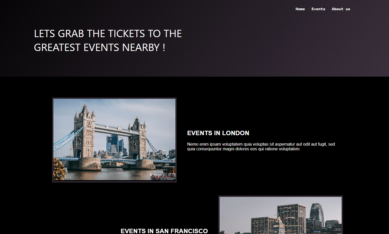 Events App